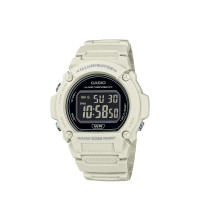 Casio W-219HC-8BVDF Ψηφιακό Ρολόι με Γκρι Ματ Φινίρισμα και Αδιάβροχη Αντοχή 50M
